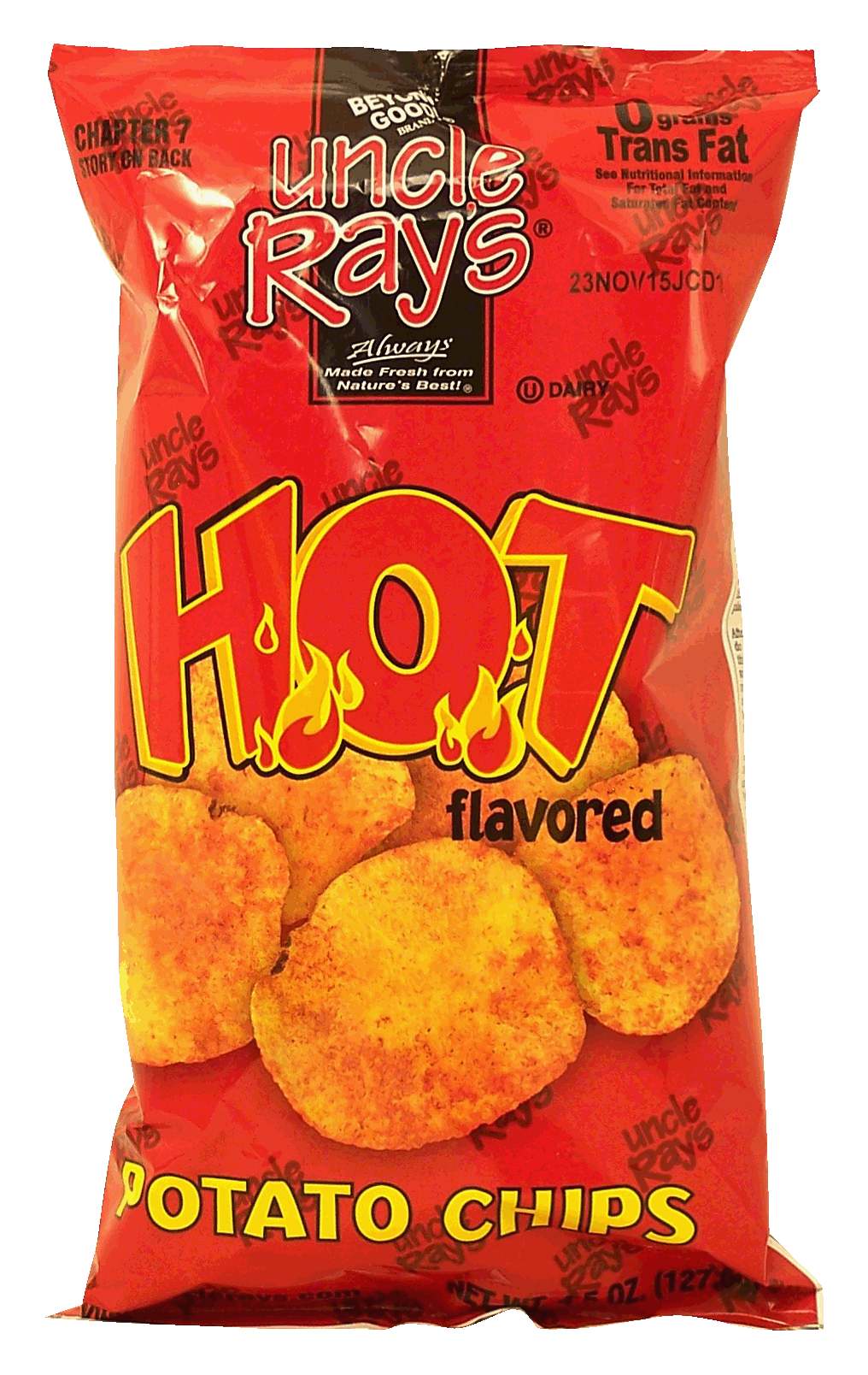 Uncle Ray's  Hot flavored potato chips Full-Size Picture